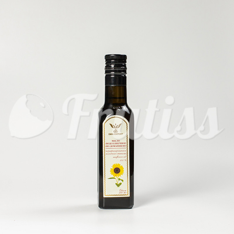 Масло подсолнечное нерафинированное 0.25 л