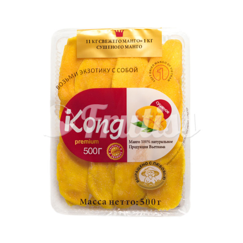 Манго сушёный Kong 0,5 кг